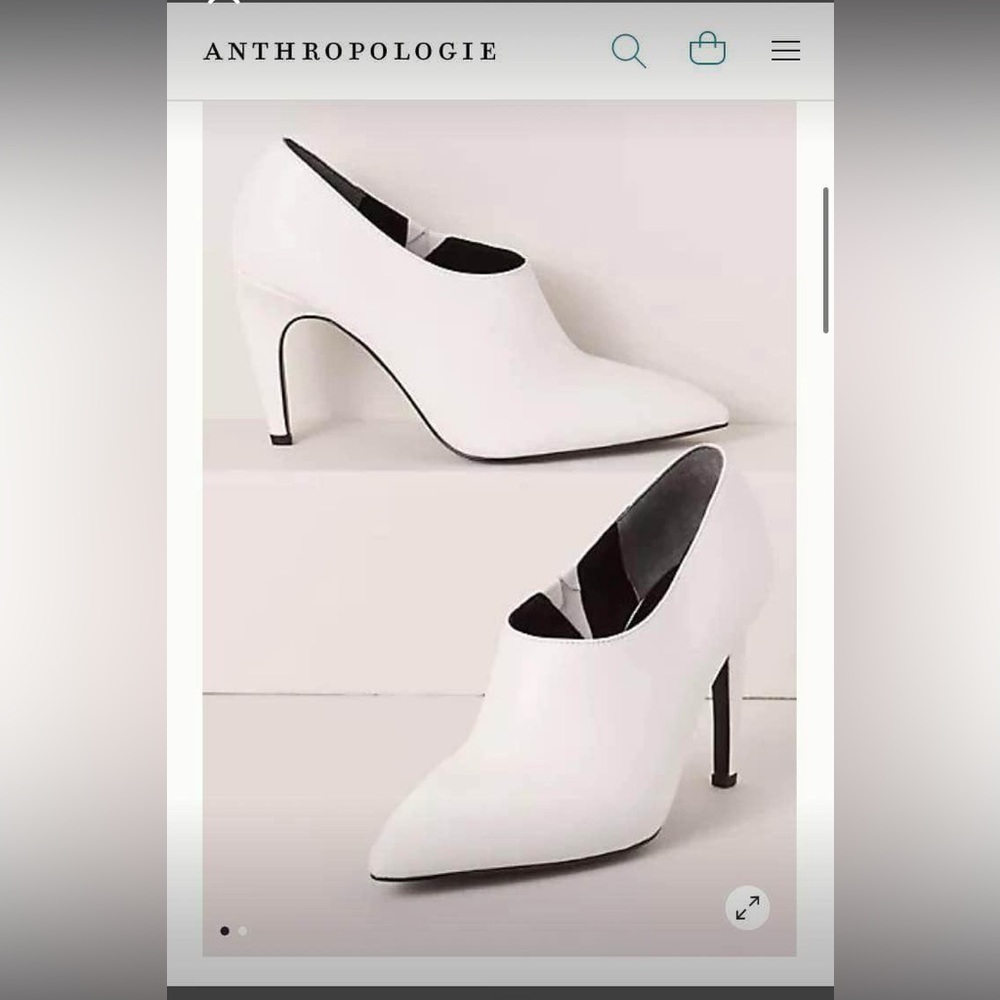 Charles David wedding heels/booties from BHLDN/Anthropologie.Worn once. Size 6.